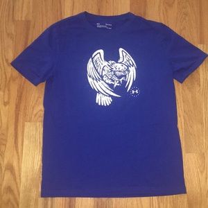 Under Armour Blue Eagle Heatgear Loose Shirt Sz Lg